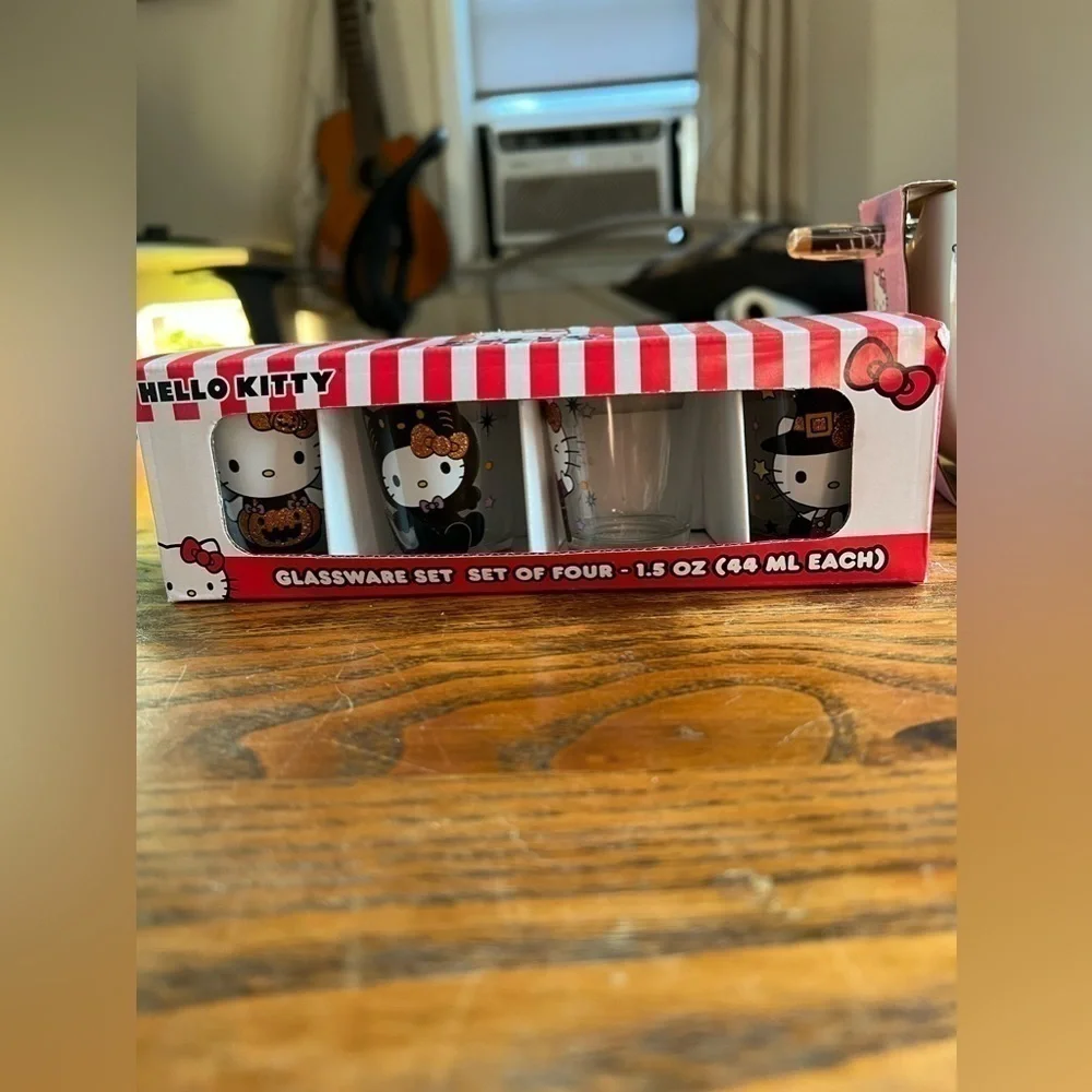 Sanrio Hello Kitty Halloween Shot Glass Set of 4 Boxed Set